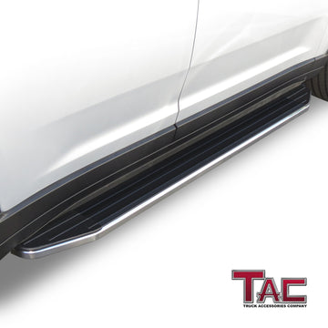 TAC Viewpoint Running Boards Compatible with 2022-2026 Jeep Grand Cherokee (Exclude 2022-2024 4xe Models)|2021-2026 Jeep Grand Cherokee L SUV| 5.5 Inch Width| Side Steps| Nerf Bars| Step Rails| Aluminum| Black (2 PCS) - 0