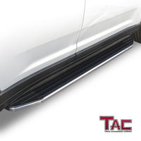 TAC Running Boards Fit 2021-2024 Jeep Grand Cherokee L / 2022-2024 Grand Cherokee (Exclude 2022-2024 4xe Models) SUV 5.5” Aluminum Black Side Steps Nerf Bars Step Rails Exterior Accessories 2Pcs