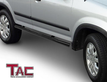 TAC 3" Gloss Black Side Steps Compatible with 2003-2011 Honda Element (Exclude SC model)| Running Boards| Side Bars| Step Rails| Nerf Bars| Rocker Slider| Pickup Truck Accessories (2 PCS) - 0