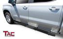 TAC Heavy Texture Black PNC Side Steps For 2019-2025 Chevy Silverado/GMC Sierra 1500 | 2020-2025 Chevy Silverado/GMC Sierra 2500/3500 Crew Cab Truck | Running Boards | Nerf Bars | Side Bars-4