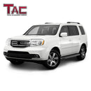 TAC Cobra Running Boards Compatible With 2009-2015 Honda Pilot SUV Side Steps Nerf Bars Step Rails Aluminum Black Off-Road City Exterior Accessories 2 pieces one pair-2