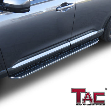 TAC Cobra Running Boards Compatible With 2023-2026 Honda Pilot SUV Side Steps Nerf Bars Step Rails Aluminum Black Off-Road City Exterior Accessories 2 pcs - 0