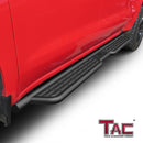 TAC Summit Running Boards Compatible with 2019-2026 Chevy Silverado/GMC Sierra 1500 Crew Cab|2020-2026 Silverado/Sierra 2500/3500 Crew Cab| Truck Side Steps| Nerf Bars| Step Rails| Black (2pcs)-2