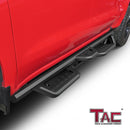 TAC Gen5HD Running Boards W/T 4"-Drop Compatible with 2019-2026 Chevy Silverado/GMC Sierra 1500 Crew Cab|2020-2026 Silverado/Sierra 2500/3500 Crew Cab Truck| Side Steps| Nerf Bar| Two-Stair| 2 pcs-2