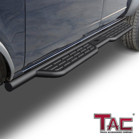 TAC Summit Running Boards Compatible with 2021-2026 Ford Bronco 4 Door| Side Steps| Nerf Bars| Step Rails| SUV Exterior Accessories| Carbon Steel| Fine Texture Black (2pcs)
