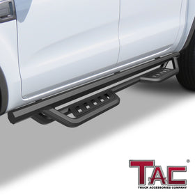 TAC Gen5 Running Boards Compatible with 2019-2026 Ford Ranger Supercrew Cab| 4" Drop Side Steps Nerf Bars | Pickup Truck Off-Road Exterior Accessories | Fine Texture Black (2pcs) - 0