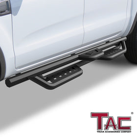 TAC Gen5HD Running Boards W/T 4"-Drop Compatible with 2019-2026 Ford Ranger Supercrew Cab Truck| Side Steps| Nerf Bar| Two-Stair| 2 pcs - 0