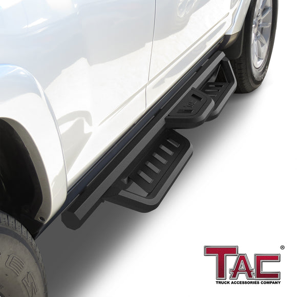 TAC Gen5 HD Running Boards W/T 4"-Drop Compatible with 2010-2024 Totyota 4Runner(Excl.2010-2013 SR5/2010-2024 Limited/2020-2021 Nightshade/2022-2024 TRD Sport)| Side Steps| Nerf Bar| Two-Stair| 2 pcs