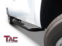 TAC Side Steps fit 1994-2001 Dodge Ram 1500 Regular Cab / 1994-2002 Dodge Ram 2500/3500 Regular Cab 3" Black Side Bars Nerf Bars Step Rails Running Boards Off Road Exterior Accessories (2 Pieces)