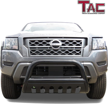 TAC Bull Bar Compatible with 2022-2026 Nissan Frontier Pickup Truck 3” Black Front Bumper Grille Guard Brush Guard - 0