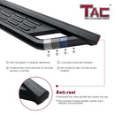 TAC Fort Running Boards Compatible with 2025-2026 Toyota 4Runner |Side Steps |Nerf Bars |Automotive SUV Exterior Accessories |Carbon Steel Fine Texutre Black 2PCS-4