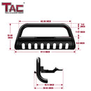 TAC Bull Bar Compatible with 2025-2026 Dodge Ram 1500 Pickup Truck 3 inches Black Front Brush Bumper Guard Grille Guard Push Guard Off Road Automotive Accessories-6