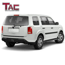 TAC Cobra Running Boards Compatible With 2009-2015 Honda Pilot SUV Side Steps Nerf Bars Step Rails Aluminum Black Off-Road City Exterior Accessories 2 pieces one pair-3