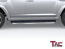 TAC Cobra Running Boards Compatible With 2010-2013 Toyota 4Runner SR5| 2010-2024 4Runner Limited| 2020-2021 4Runner Nightshade Edition| 2022-2023 4Runner TRD Sport SUV Side Steps Nerf Bars Step Rails Aluminum Black Off-Road-3