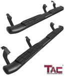 TAC Side Steps Running Boards Compatible with 2007-2021 Toyota Tundra CrewMax Truck Pickup 4.25" Texture Black Side Bars Nerf Bars Off Road Accessories (2pcs)-1