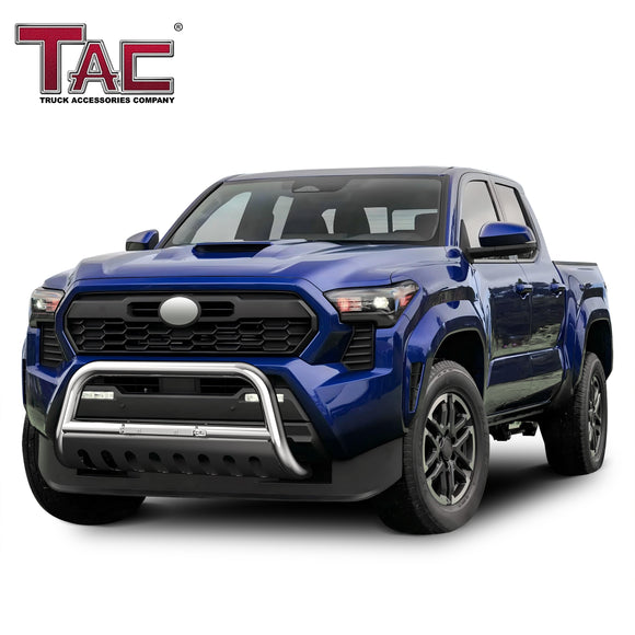 TAC Stainless Steel 3" Bull Bar For 2024-2025 Toyota Tacoma Truck Front Bumper Brush Grille Guard Nudge Bar