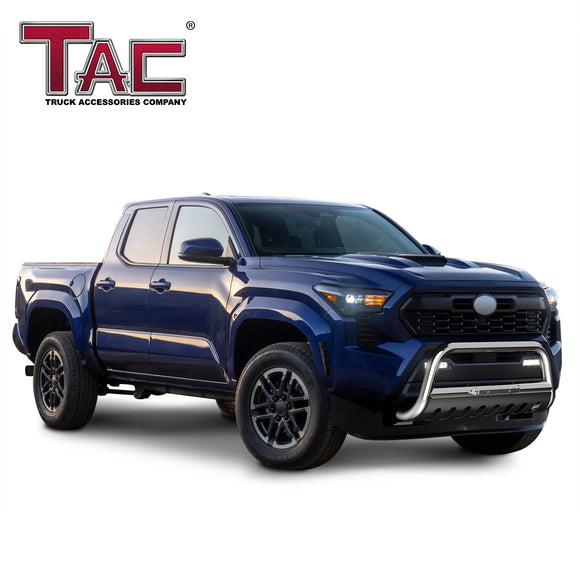 TAC Stainless Steel 3" Bull Bar For 2024-2025 Toyota Tacoma Truck Front Bumper Brush Grille Guard Nudge Bar