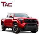 TAC Heavy Texture Black 3" Bull Bar For 2024-2025 Toyota Tacoma Pickup Truck Front Bumper Brush Grille Guard Nudge Bar-2