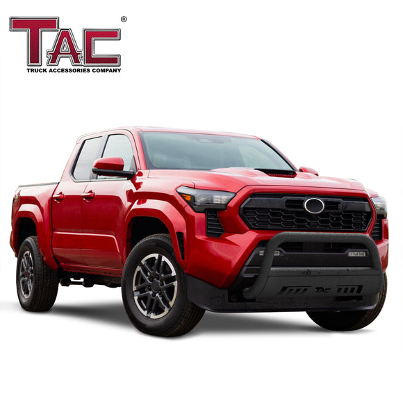 TAC Heavy Texture Black 3" Bull Bar For 2024-2025 Toyota Tacoma Pickup Truck Front Bumper Brush Grille Guard Nudge Bar