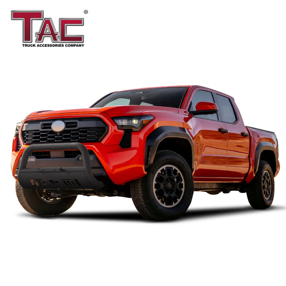 TAC Heavy Texture Black 3" Bull Bar For 2024-2025 Toyota Tacoma Pickup Truck Front Bumper Brush Grille Guard Nudge Bar
