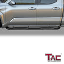 TAC 3" Gloss Black Side Steps Compatible with 2024-2025 Tacoma Double Cab (Incl. Hybrid model)| Running Boards| Side Bars| Step Rails| Nerf Bars| Rocker Slider| Pickup Truck Accessories (2 PCS)-3