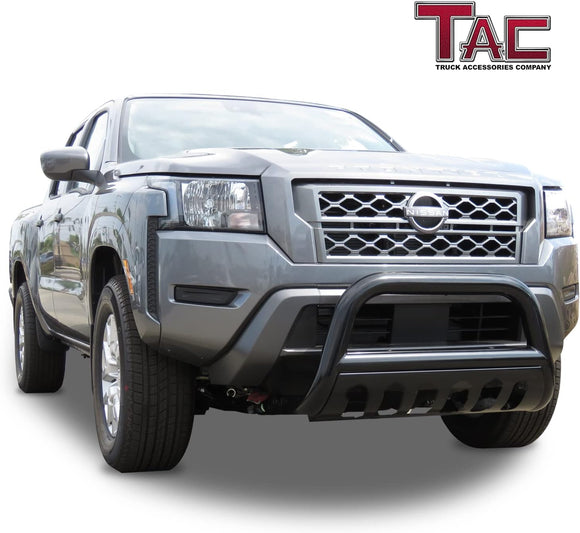TAC Bull Bar Compatible with 2022-2026 Nissan Frontier Pickup Truck 3” Black Front Bumper Grille Guard Brush Guard