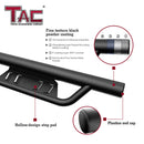 TAC EHD Two-Stair Drop Steps Running Boards Compatible With 2005-2023 Toyota Tacoma Double Cab| Side Steps| Nerf Bars| Step Rails| Rocker Slider| Pickup Truck Exterior Accessories|  4" Drop| Carbon Steel| Fine Texture Black (2 PCS)-6