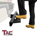 TAC Hitch Step Universal Fit 2" Rear Hitch Receivers with 4" Drop Heavy Duty Steel with Fine Texture Black Finish Lock Pin and Safety Clip Included-4