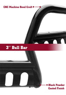 TAC Bull Bar Fits 2025-2026 Toyota 4Runner 3" Black Front Grille Brush Guard Offroad-6