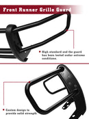 TAC Custom Fit 2020-2024 Ford Transit 2WD (Excl. 2022-2024 E-Transit) Front Runner Guard BLK Brush Nudge Push Bull Bar-4