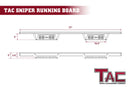 TAC Sniper Running Boards Fit 2024-2025 Tacoma Double Cab (Incl. Hybrid model) Truck Pickup 4"  Fine Texture Black Side Steps Nerf Bars-11