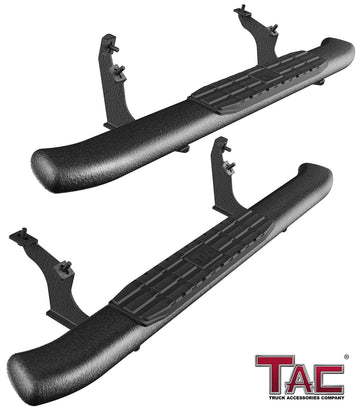 TAC 4.25" Side Steps Running Boards Compatible with 2021-2026 Ford Bronco 2 Door (Not for Bronco Sport) SUV Texture Black Side Bars Nerf Bars Off Road Accessories (2pcs)