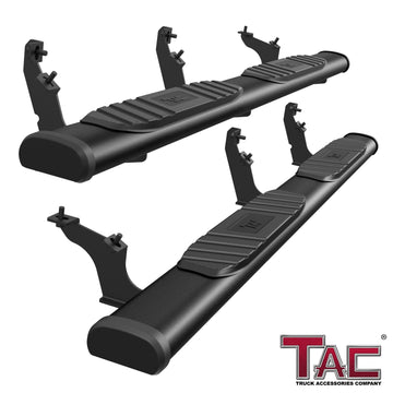 TAC Arrow Side Steps Running Boards Compatible with 2021-2026 Ford Bronco 4 Door (Not for Bronco Sport) SUV 5" Aluminum Texture Black Step Rails Nerf Bars Lightweight Off Road Accessories 2pcs