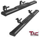 TAC Arrow Side Steps Running Boards Compatible with 2007-2018 Jeep Wrangler JK 2 Door SUV 5" Aluminum Texture Black Step Rails Nerf Bars Lightweight Off Road Accessories 2Pcs-1