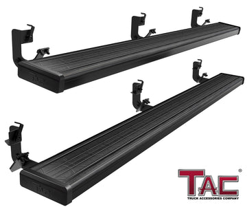 TAC Spear Running Boards Compatible with 2009-2018 Ram 1500 Crew Cab| 2019-2024 Ram 1500 Classic|2010-2026 Ram 2500/3500/4500/5500 Crew Cab(Incl. Chassis Cab Diesel models) 6" Side Steps Nerf Bar Truck Accessories Texture Black Lightweight 2pcs