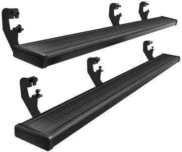 TAC Spear Running Boards Compatible with 2015-2026 Chevy Colorado/GMC Canyon Crew Cab 6" Side Step Rail Nerf Bar Truck Accessories Aluminum Texture Black Width Body and Soft top Lightweight 2pcs