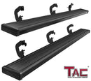 TAC Spear Running Boards fit 2007-2018 Chevy Silverado/GMC Sierra 1500|2007-2019 2500/3500 Extended/Double Cab (Incl.2019 Silverado 1500 LD/Sierra 1500 Limited) 6" Side Step Rail Nerf Bar Black-1