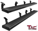 TAC Spear Running Boards Compatible with 2007-2021 Toyota Tundra CrewMax 6" Side Step Rail Nerf Bar Truck Accessories Aluminum Texture Black Width Body and Soft top Lightweight 2Pcs-1