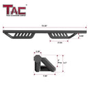 TAC Gen5 Running Boards Compatible with 2021-2026 Ford Bronco 4 Door| 4" Drop Side Steps Nerf Bars | SUV Exterior Accessories | Fine Texture Black (2pcs)-4