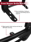 TAC Custom Fit 2020-2024 Ford Transit 2WD (Excl. 2022-2024 E-Transit) Front Runner Guard BLK Brush Nudge Push Bull Bar-5