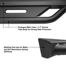 TAC Rocker Running Boards Compatible With 2005-2023 Toyota Tacoma Double Cab| Side Steps| Nerf Bars| Step Bars| Step Rails| Rock Sliders| Carbon Steel| Pickup Truck Accessories| Fine Texture Black (2 PCS)-5