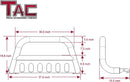 TAC Bull Bar Compatible with 2022-2026 Nissan Frontier Pickup Truck 3” Black Front Bumper Grille Guard Brush Guard-5