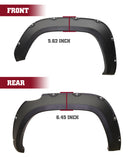 TAC Fender Flares Cover Compatible with 2016-2023 Toyota Tacoma Truck Off-road 4pcs Matte Black Smooth Front & Rear Pocket Rivet Style Pickup All Beds (Single Rear Wheel only)-6