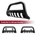 TAC Bull Bar Fit 1998-2012 Ford Ranger/Ranger Edge (Excluded STX Model) Pickup Truck 2.5" Black Front Bumper Grille Guard Brush Guard-6