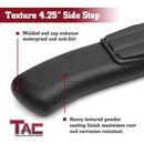 TAC Heavy Texture Black PNC Side Steps For 2019-2025 Ford Ranger SuperCrew Truck Pickup | Running Boards | Nerf Bars | Side Bars-5
