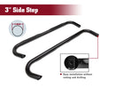 TAC 3" Gloss Black Side Steps Compatible with 2000-2006 Toyota Tundra Access Cab| Running Boards| Side Bars| Step Rails| Nerf Bars| Rocker Slider| Pickup Truck Accessories (2 PCS)-6
