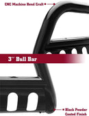 TAC Bull Bar Compatible with 2021-2022 Ford Bronco Sport Pickup Truck 3” Black Front Bumper Grille Guard Brush Guard-6
