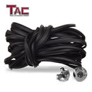 TAC Fender Flares Cover Compatible with 2016-2023 Toyota Tacoma Truck Off-road 4pcs Matte Black Smooth Front & Rear Pocket Rivet Style Pickup All Beds (Single Rear Wheel only)-7