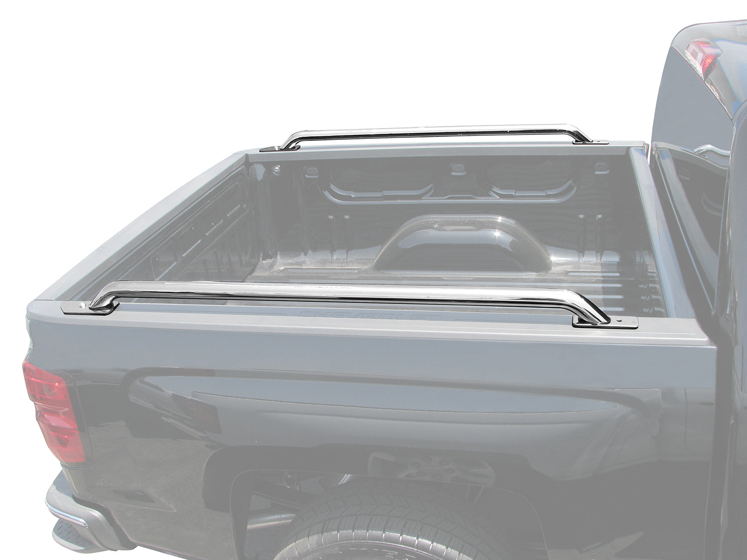 TAC Bed Rails Fit for 1999-2006 Silverado /Sierra 1500/2500 (Exclude 2004-2006 Silverado / Sierra 1500/2500/ 2007 Silverado 1500 Classic with 5.5ft Short Bed) | 2001-2005 Silverado 2500HD/3500HD 6.5' Standard Bed Stainless Steel Bed Rails -1 Pair