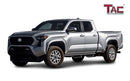 Fits 2024-2025 Tacoma Double Cab (Incl. Hybrid model)| Running Boards| Side Steps| Nerf Bars| 4" Drop| Tubular Style| Fine Texture Black-4